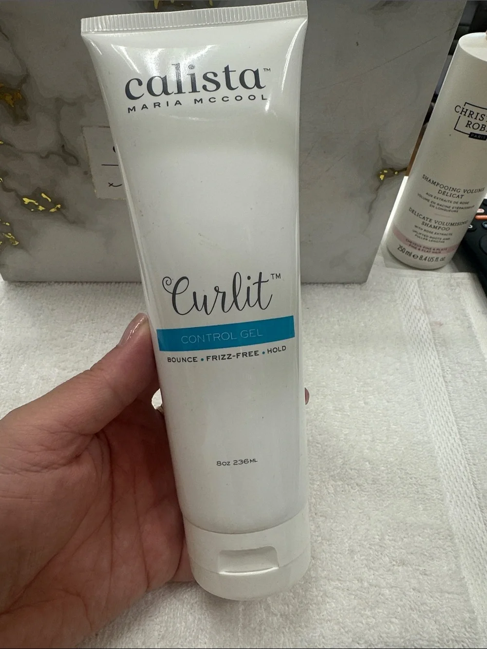 Calista Curlit Control Gel - White with Blue Accent